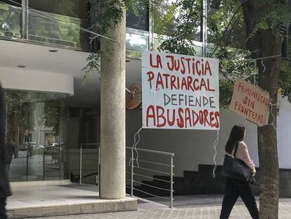 Protestas ante el consulado de Uruguay.