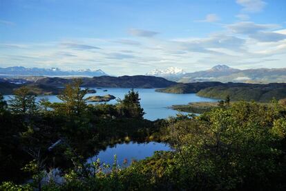 El lago Nordenskjöld.
 