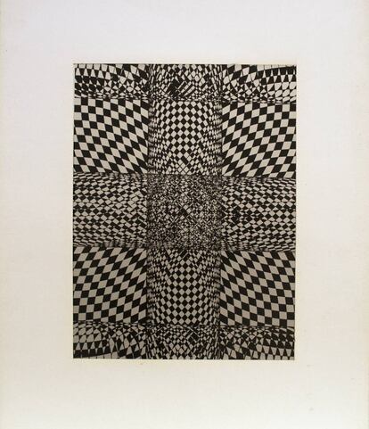'Sin título' (1975, de Elena Asins, en la galería Elvira González. |
