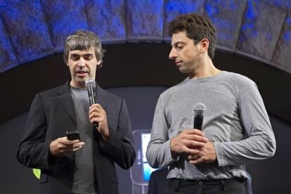 Larry Page y Sergei Brin, fundadores de Google.