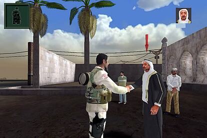 Los jugadores de 'Tactical Iraqi' deben construir una relación de confianza con la población local a través de la comunicación verbal y gestual.