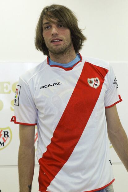 Michu, en su presentación.