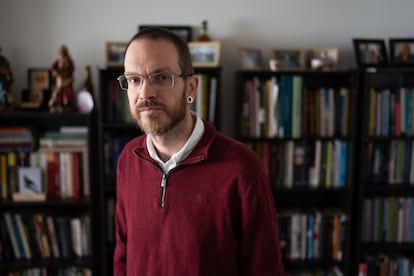 Kyle Johnson, en su casa en Bogotá, el 30 de agosto.