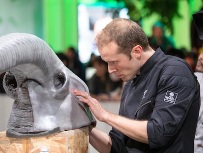 Lluc Crusellas, durant la celebració del World Chocolate Masters a París.