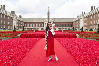 Llegad de Estados Unidos, Demi Moore se mostró encantada con la exposición.