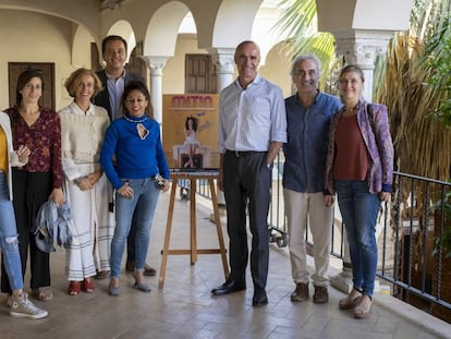 Presentación de Mitin, este miércoles en Sevilla en el Espacio Santa Clara con Ricardo Iniesta (segundo por la derecha).