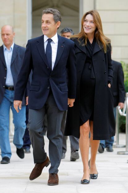 Carla Bruni y Nicolas Sarkozy, en una imagen del pasado 17 de septiembre