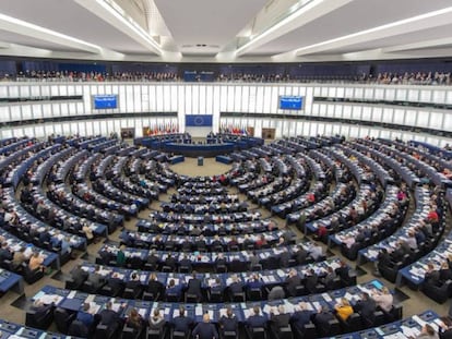 Imagen del peno de la Eurocámara en Estrasburgo. 