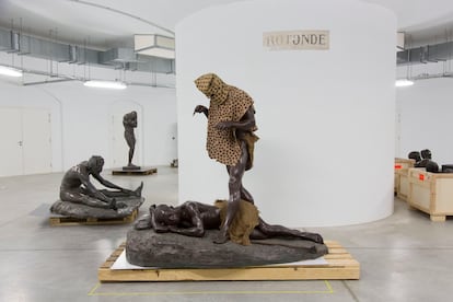Exposición 'ReThinking Collections' en el Museo de África de Bruselas.