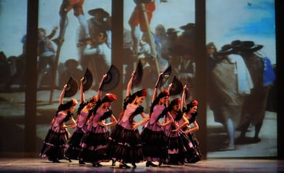 Representación de danza española, de la pieza 'Goyescas'.