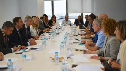 Reunión de coordinación del 'caso idental' en la Audiencia Nacional.