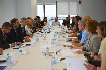 Reunión de coordinación del 'caso idental' en la Audiencia Nacional.
