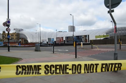 Un cordón policial rodea la zona del Machester Arena.