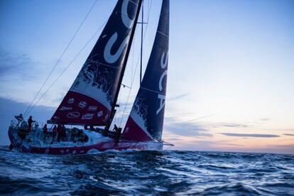 El Team SCA, entren&aacute;ndose.