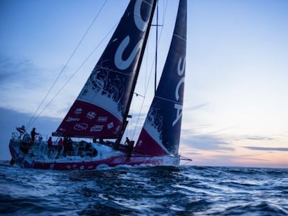 El Team SCA, entren&aacute;ndose.