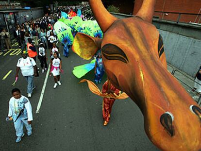 El carnaval del barrio londinense de Notting Hill, ayer.