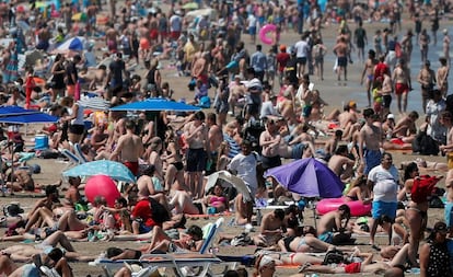 Playa de la Malva-rosa, en Valencia.