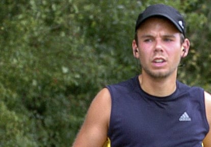 Andreas Lubitz participa en el marat&oacute;n Airportrace de Hamburgo el 13 de septiembre de 2009.
 
 