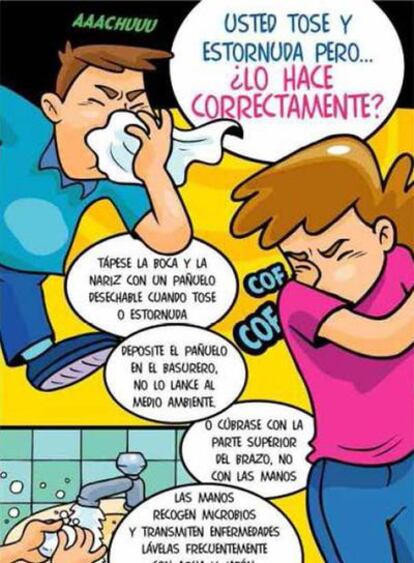 Consejos para  evitar la gripe según el manual de Sanidad.