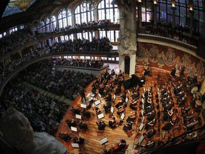 Concierto de la Orquesta Sinfónica en el Palau de la Música. 