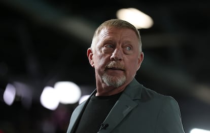 Boris Becker, durante una competición en los Juegos de París.