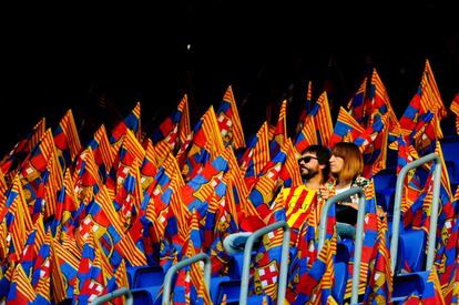 El Camp Nou antes de la final