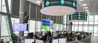 Sala de Euronext en París. 