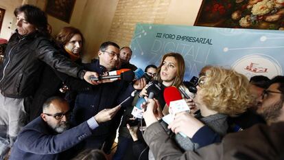 Susana Díaz, en Antequera (Málaga).