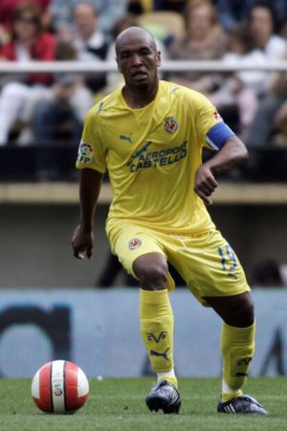 Marcos Senna, durante un partido con el Villarreal