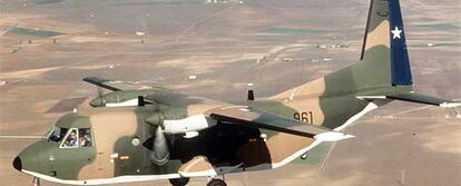 Avión de transporte militar C-212 Aviocar, de fabricación española.