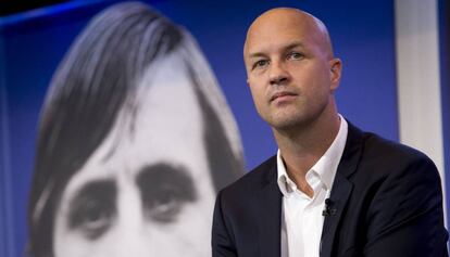 Cruyff, el pasado octubre, en la presentación de la biografía de su padre.