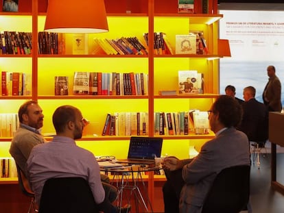 Feria internacional del libro LIBER 2016 en Barcelona.