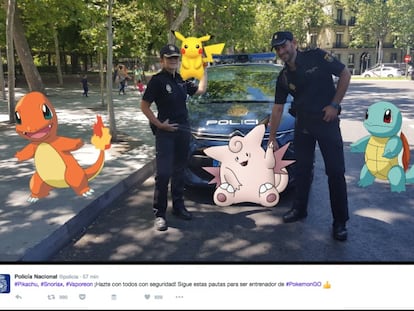 La Policía Nacional publica un documento para jugar seguros a Pokémon GO