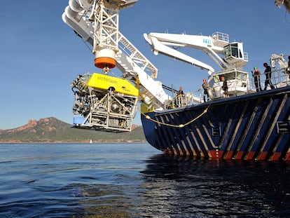 El ROV francés, el Victor 6000, del instituto de Investigación francés Ifremer.