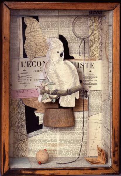 'Cacata para Juan Gris' (1953), una de las cajas del artista Joseph Cornell.