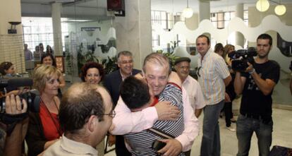 Juan Enciso, alcalde de la localidad almeriense de El Ejido, esta mañana en el Ayuntamiento de la ciudad.