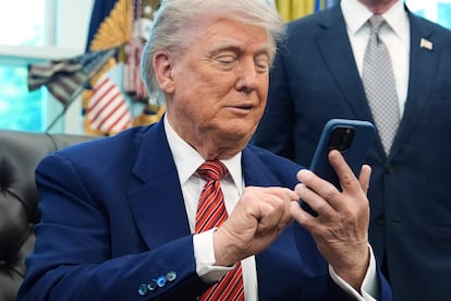 Donald Trump, este viernes en la Casa Blanca.