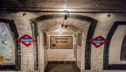 La antigua estación de Chamberí, ahora convertida en museo del Metro