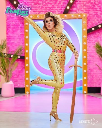 Sharonne durante su presentación en la segunda temporada de Drag Race España.