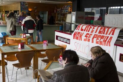 Cafeter&iacute;a de la estaci&oacute;n de autobuses de Santiago