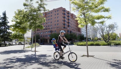 Bloque de viviendas protegidas en Madrid.