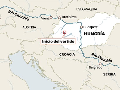 Mapa del Danubio
