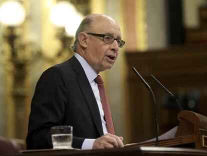 Crist&oacute;bal Montoro defiende el cupo vasco en el Congreso de los Diputados.