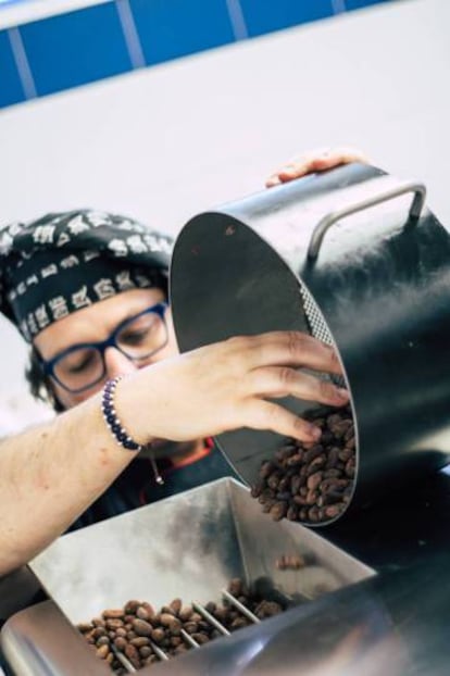 Juan Ángel Rodrigálvarez, de Kankel Cacao, a Albelda de Iregua (La Rioja).