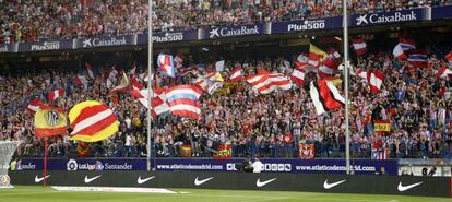 Estadio Vicente Calderón en el partido frente al Alavés el 21 de agosto.