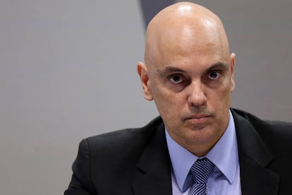 Alexandre de Moraes, durante a sabatina na CCJ do Senado nesta terça-feira.