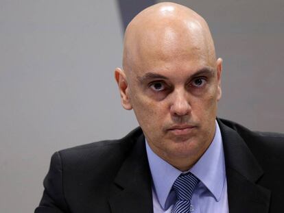 Alexandre de Moraes, durante a sabatina na CCJ do Senado nesta terça-feira.