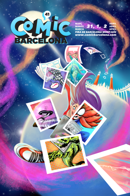 Cartel oficial del 41 Salón Internacional de Cómic de Barcelona