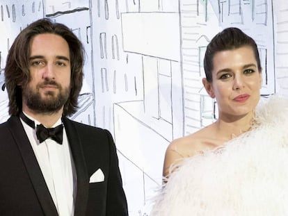 Carlota Casiraghi y Dimitri Rassam, en Mónaco en marzo.