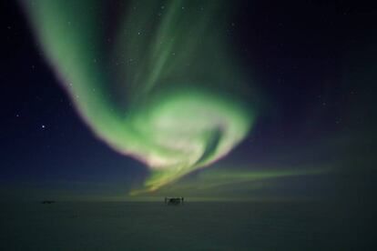 El laboratorio de detecci&oacute;n de neutrinos IceCube, en la Ant&aacute;rtida. 